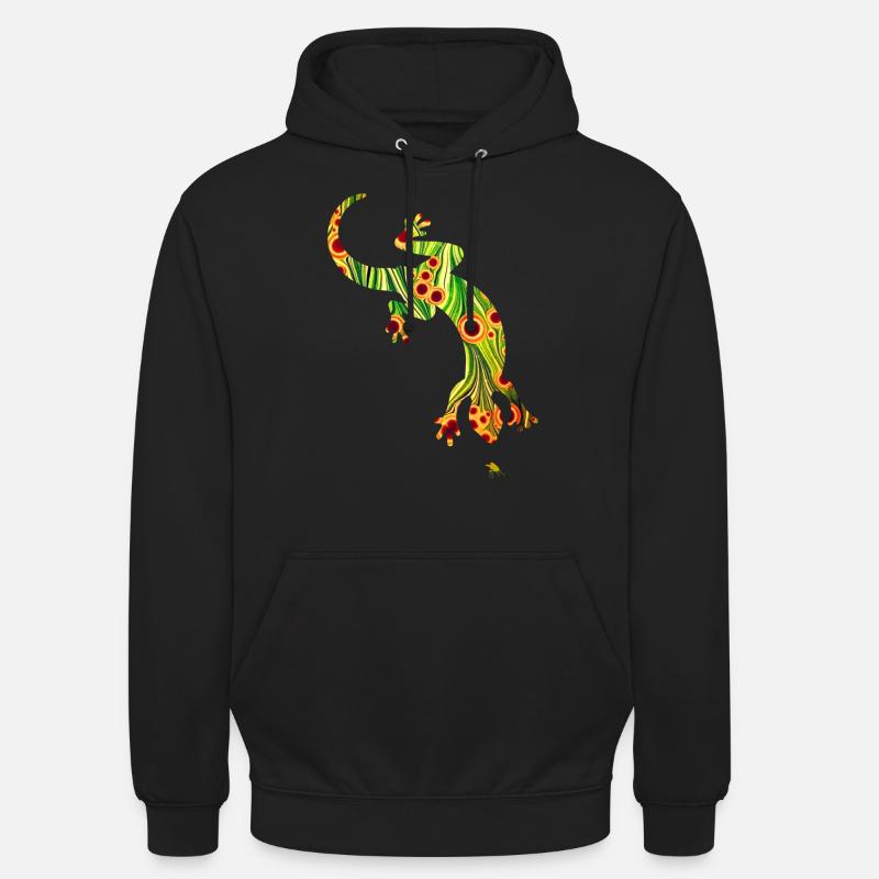 Lézard E 110 - Sweat-shirt à capuche unisexe - noir