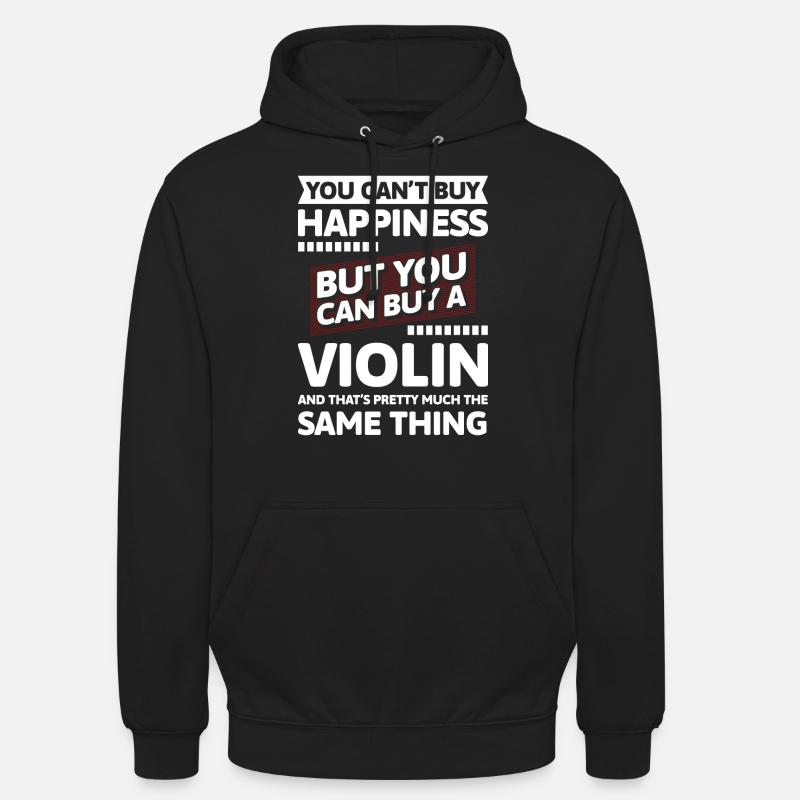 Performance du violoniste - Sweat-shirt à capuche unisexe - noir