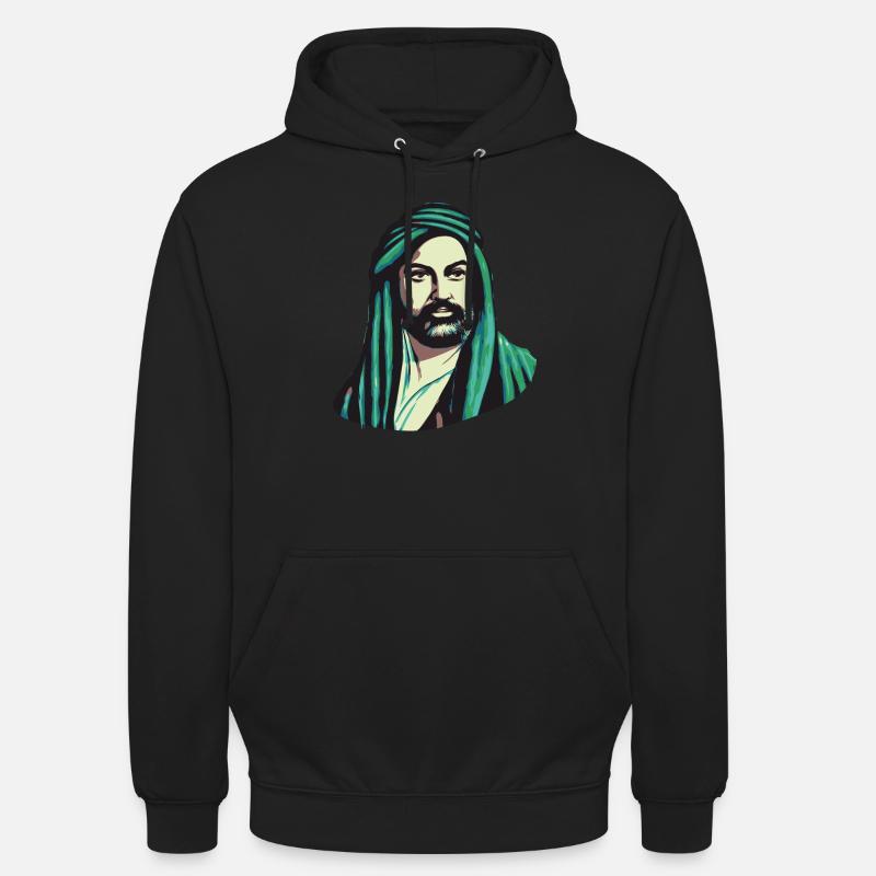 Expressif : Hz. Ali Design - Sweat-shirt à capuche unisexe - noir