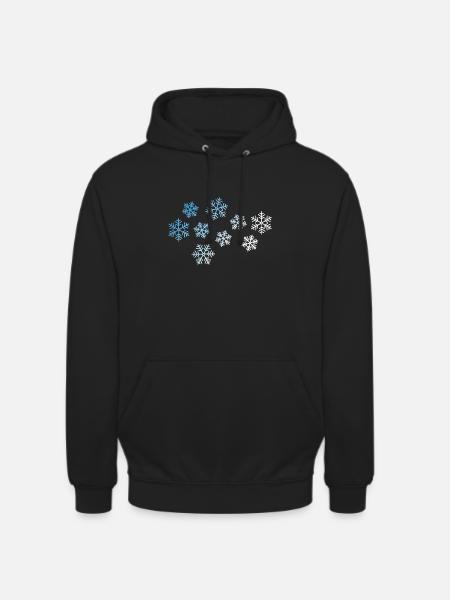 Winter Snowflake - Unisex Hoodie - black