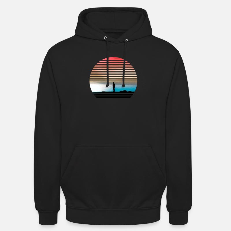 pêcheur - Sweat-shirt à capuche unisexe - noir