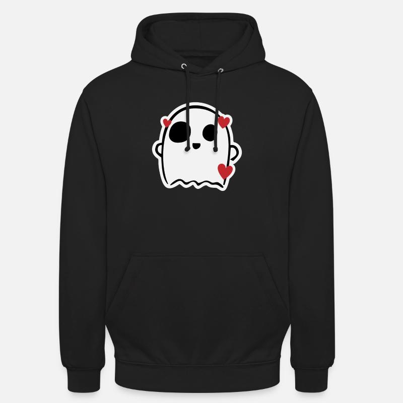 Fantôme charmant mignon - Sweat-shirt à capuche unisexe - noir