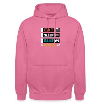 Gamer - Sweat-shirt à capuche unisexe - rose - Devant - Alina (178cm) & Michal (187cm)