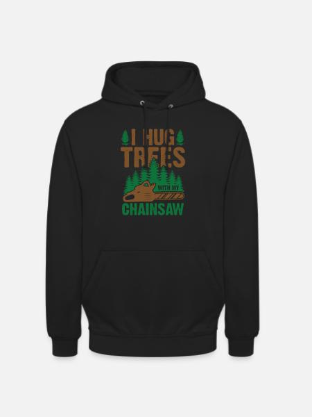 Arborist Chainsaw Funny Trees - Unisex Hoodie - black