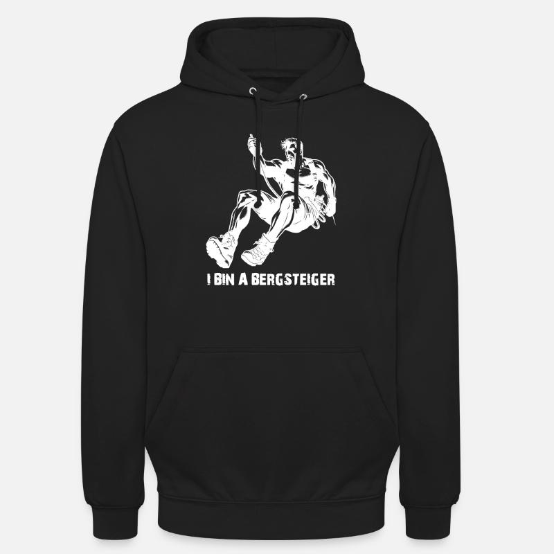 Je suis un alpiniste - Sweat-shirt à capuche unisexe - noir