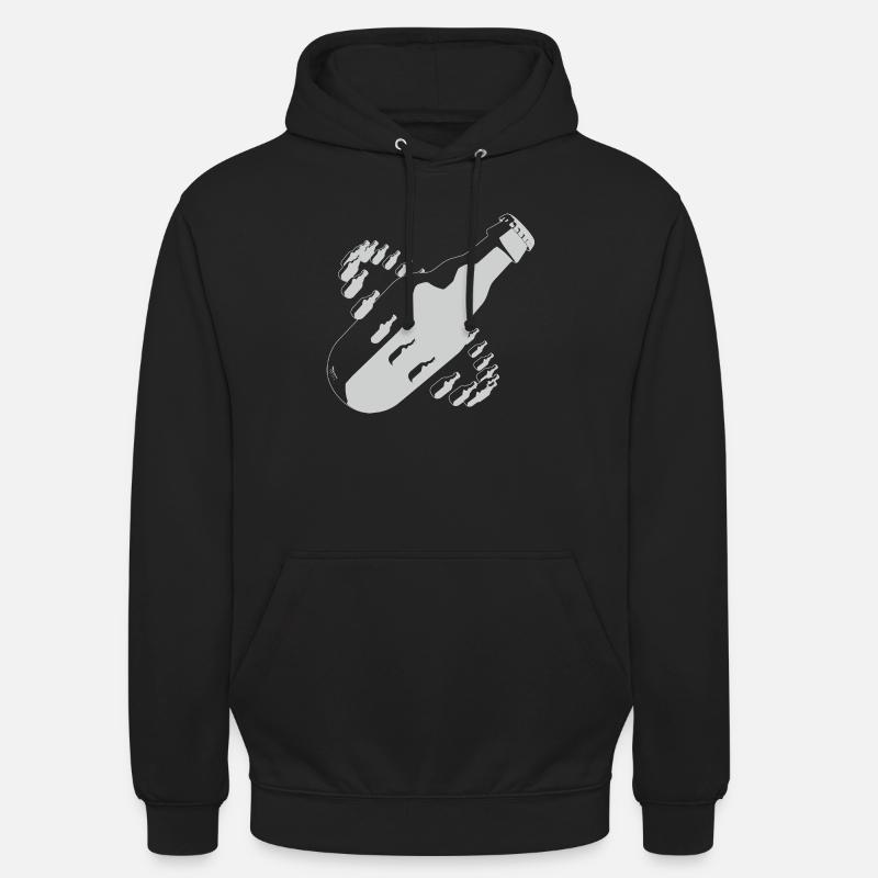 bier all - Unisex Hoodie - Schwarz
