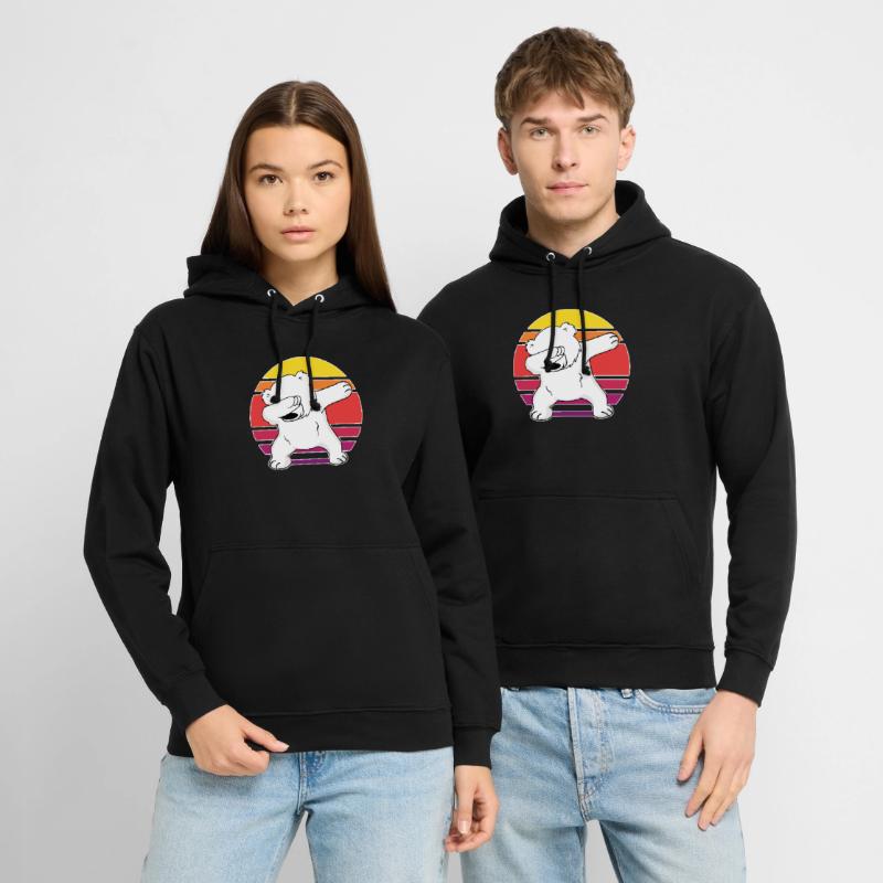 dab dabbing eisbär cool bärchen klima eisbären art Unisex Hoodie