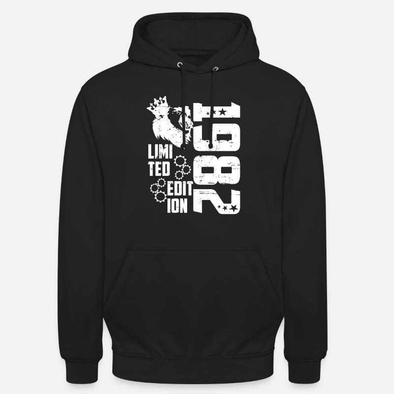 1982 Born Édition Limitée - Sweat-shirt à capuche unisexe - noir