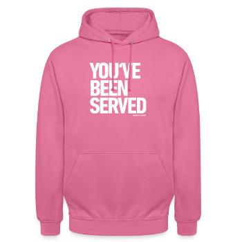 TENNIS? YOU'VE BEEN SERVED - Unisex Hoodie - Pink - Vorne - Alina (178cm) & Michal (187cm)