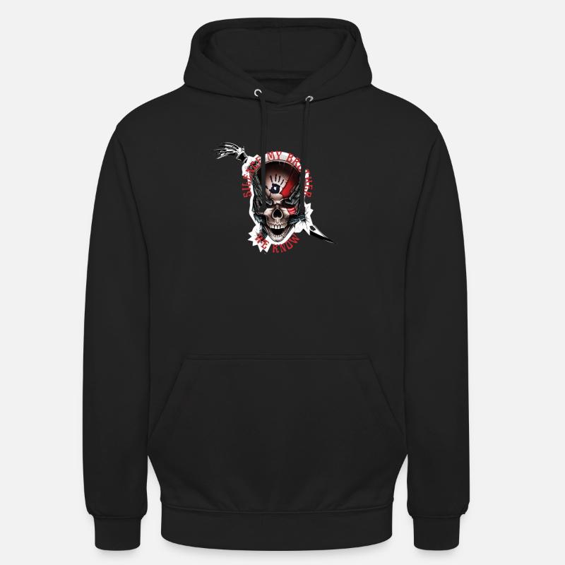 Confrérie noire - Sweat-shirt à capuche unisexe - noir