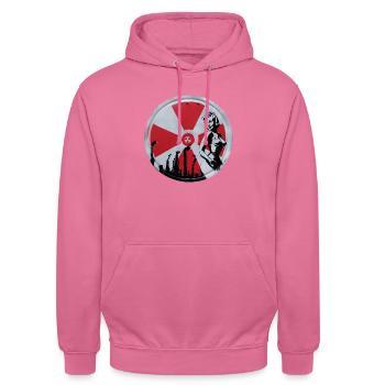 Boombab - Sweat-shirt à capuche unisexe - rose - Devant - Alina (178cm) & Michal (187cm)