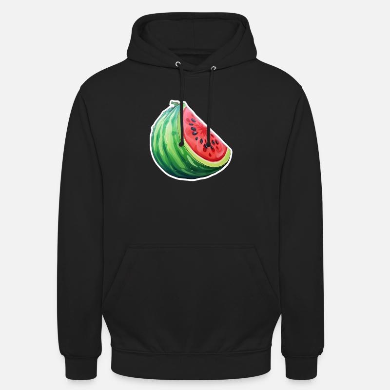 Quartier de la pastèque - Sweat-shirt à capuche unisexe - noir