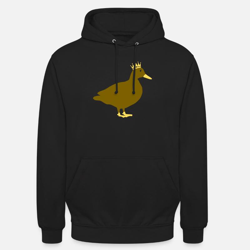 ente comic king - Unisex Hoodie - Schwarz