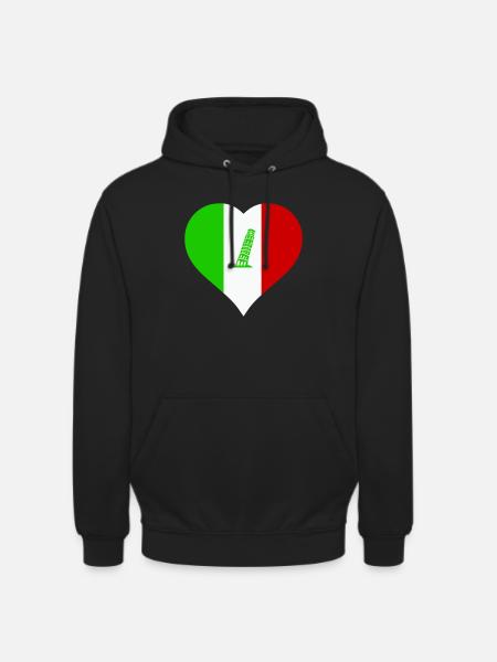 Heart Italy - Unisex Hoodie - black
