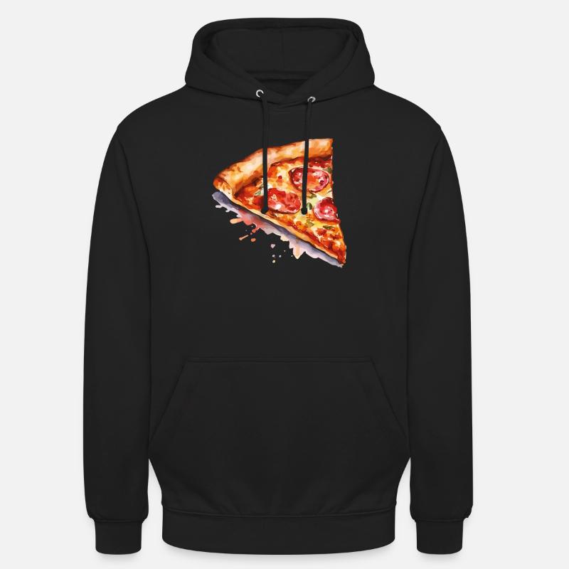 pizza - Unisex Hoodie - black