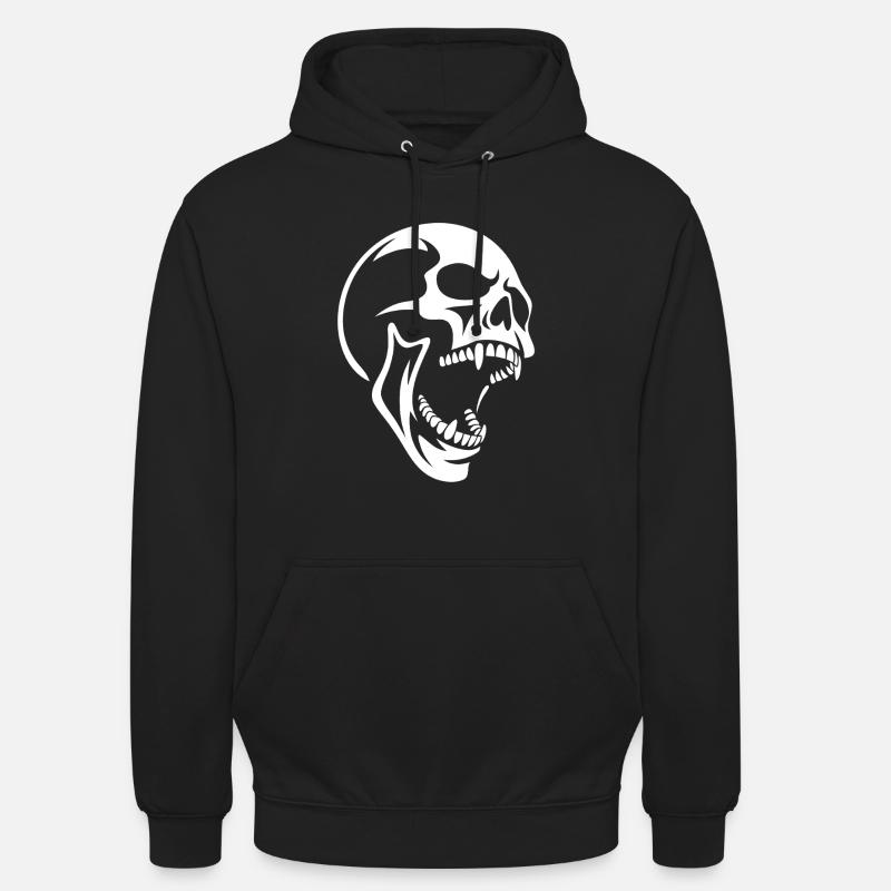 Cri de Crâne Design de Crâne - Sweat-shirt à capuche unisexe - noir