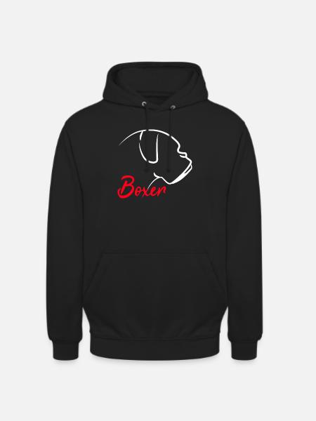 Boxer Hund Hundehalter - Unisex Hoodie - Schwarz