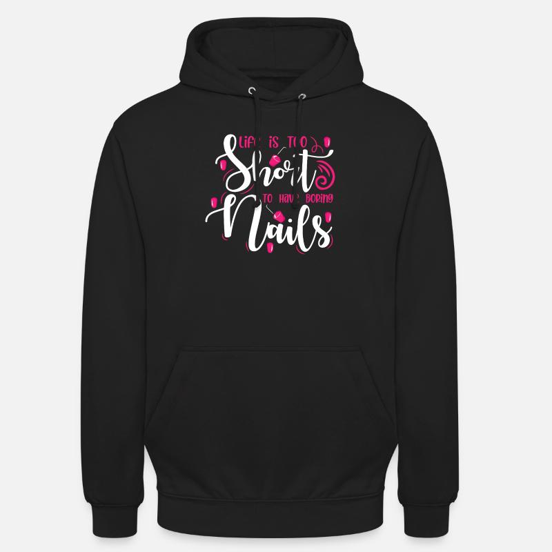 Nageldesigner Nageldesignerin Kosmetik Nagelstudio - Unisex Hoodie - Schwarz