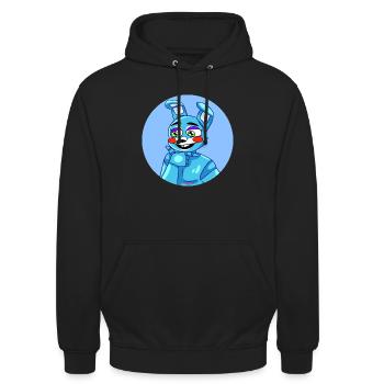 Fnaf Toy Bonnie - Unisex Hoodie - Schwarz - Vorne - Alina (178cm) & Michal (187cm)
