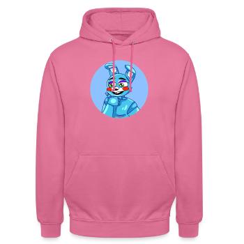 Fnaf Toy Bonnie - Unisex Hoodie - Pink - Vorne - Alina (178cm) & Michal (187cm)