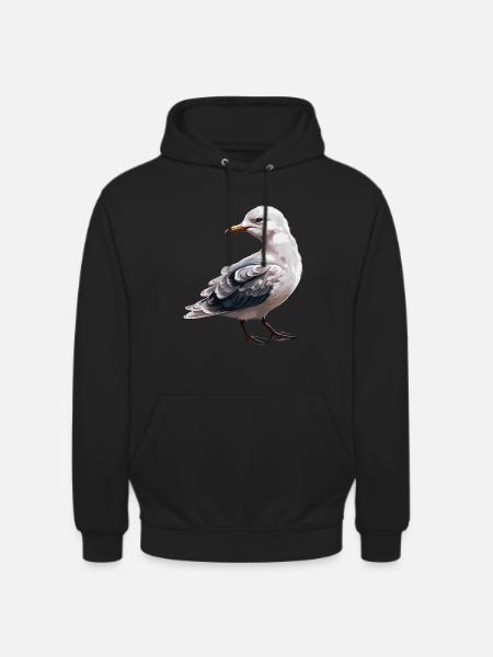 Baby Möwe Seevogel - Unisex Hoodie - Schwarz