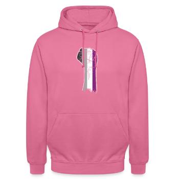 Asexual Faust Ace Pride - Sweat-shirt à capuche unisexe - rose - Devant - Alina (178cm) & Michal (187cm)