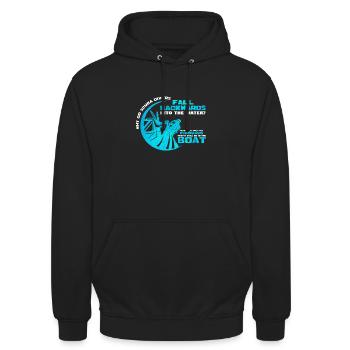 Tauchen lustig - Unisex Hoodie - Schwarz - Vorne - Alina (178cm) & Michal (187cm)
