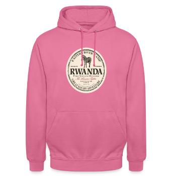 Ruanda - Zebra - Unisex Hoodie - Pink - Vorne - Alina (178cm) & Michal (187cm)