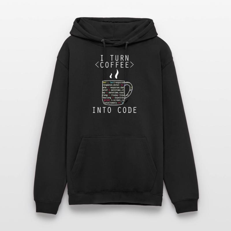 I Turn Coffee Into Code Programmer Encoder Unisex Hoodie