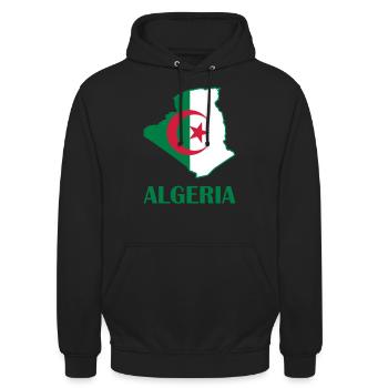 algeria logo - Unisex Hoodie - black - Front - Alina (178cm) & Michal (187cm)
