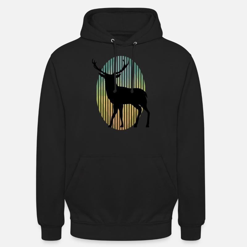Hirsch - Unisex Hoodie - Schwarz