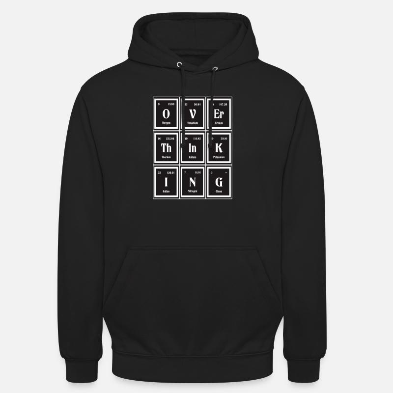 Überdenken | Periodensystem der Elemente - Unisex Hoodie - Schwarz