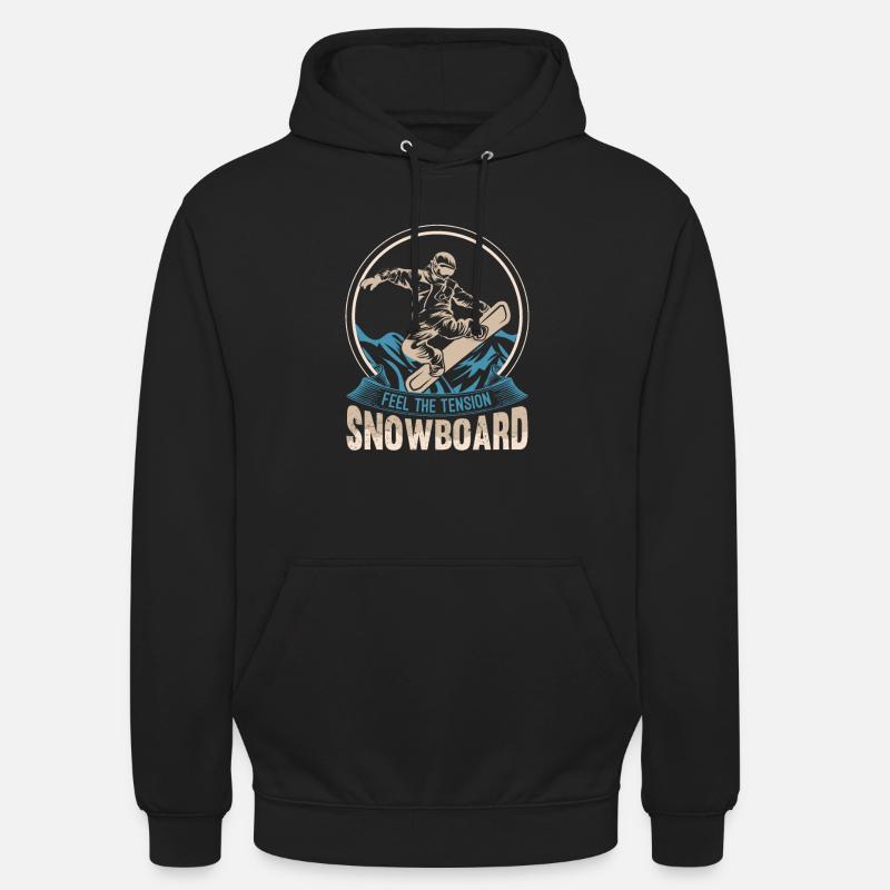 SNOWBOARD - Sweat-shirt à capuche unisexe - noir