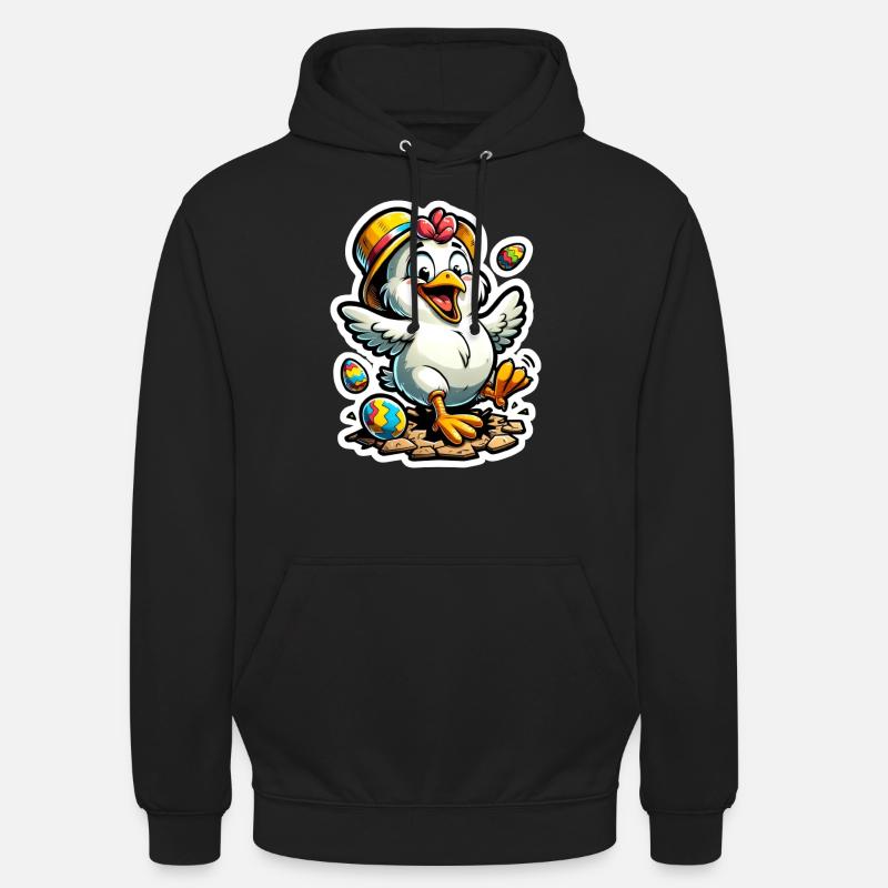 Easter chicks Happy Easter - Unisex Hoodie - black