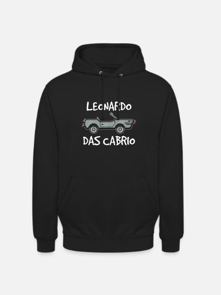 Leonardo Cabrio Wortwitz Geschenk - Unisex Hoodie - Schwarz