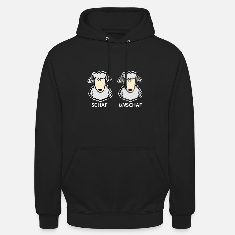 Schaf Unschaf - Unisex Hoodie - Schwarz