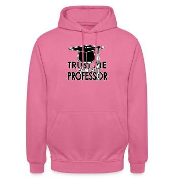 Professor Mentor College Tutor Prof Maestro Geschenk - Unisex Hoodie - Pink - Vorne - Alina (178cm) & Michal (187cm)