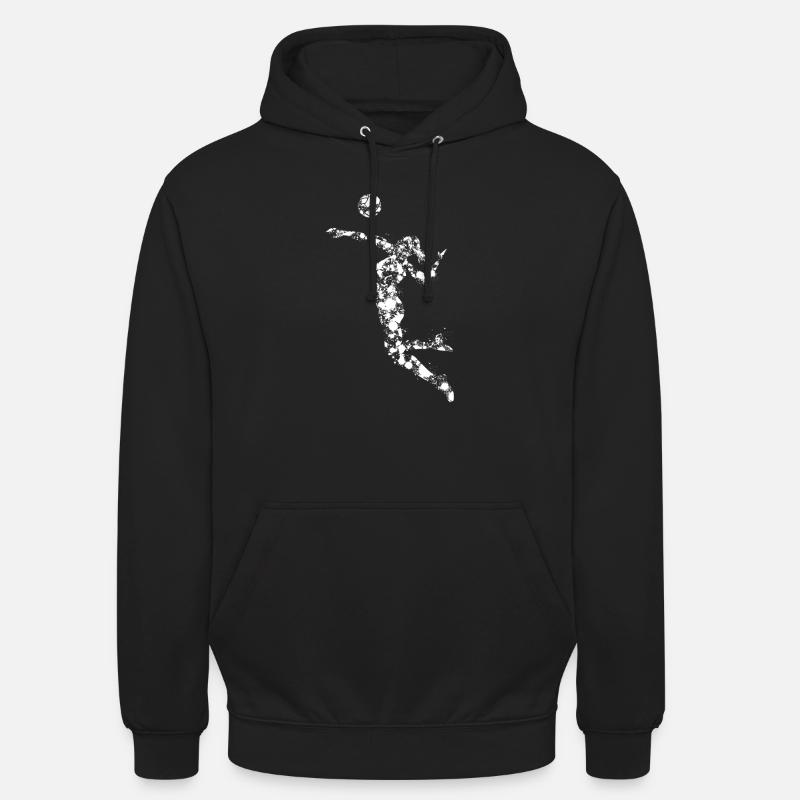 Volleyball Frau oder Mädchen - Unisex Hoodie - Schwarz