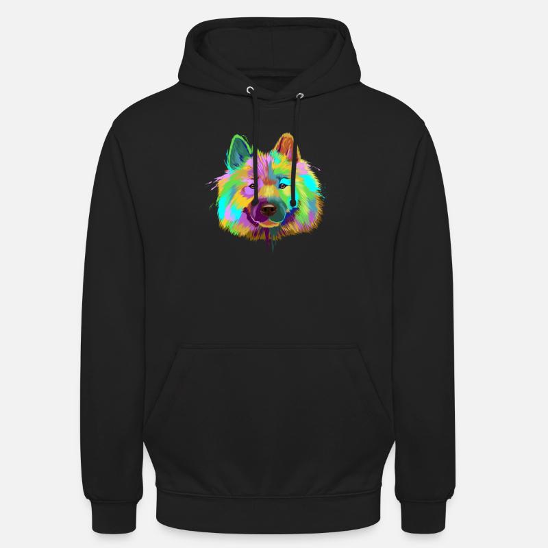 Splash Eurasier Hund - Unisex Hoodie - Schwarz