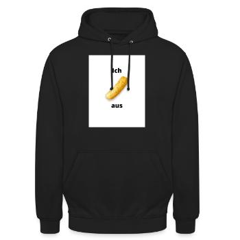 Ich Flipp aus - Unisex Hoodie - Schwarz - Vorne - Alina (178cm) & Michal (187cm)