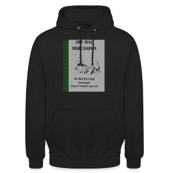 Art Mac Murrough Kavanagh - Unisex Hoodie - Schwarz - Vorne - Alina (178cm) & Michal (187cm)