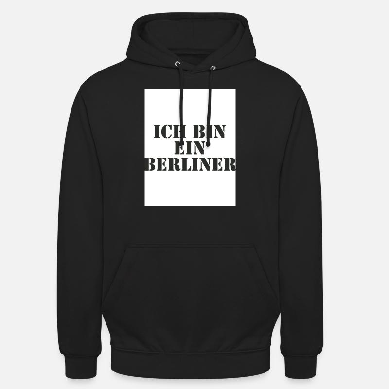 Ich bin ein Berliner - Unisex Hoodie - Schwarz