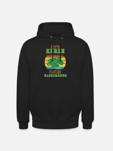 Rasenmäher - Unisex Hoodie - Schwarz