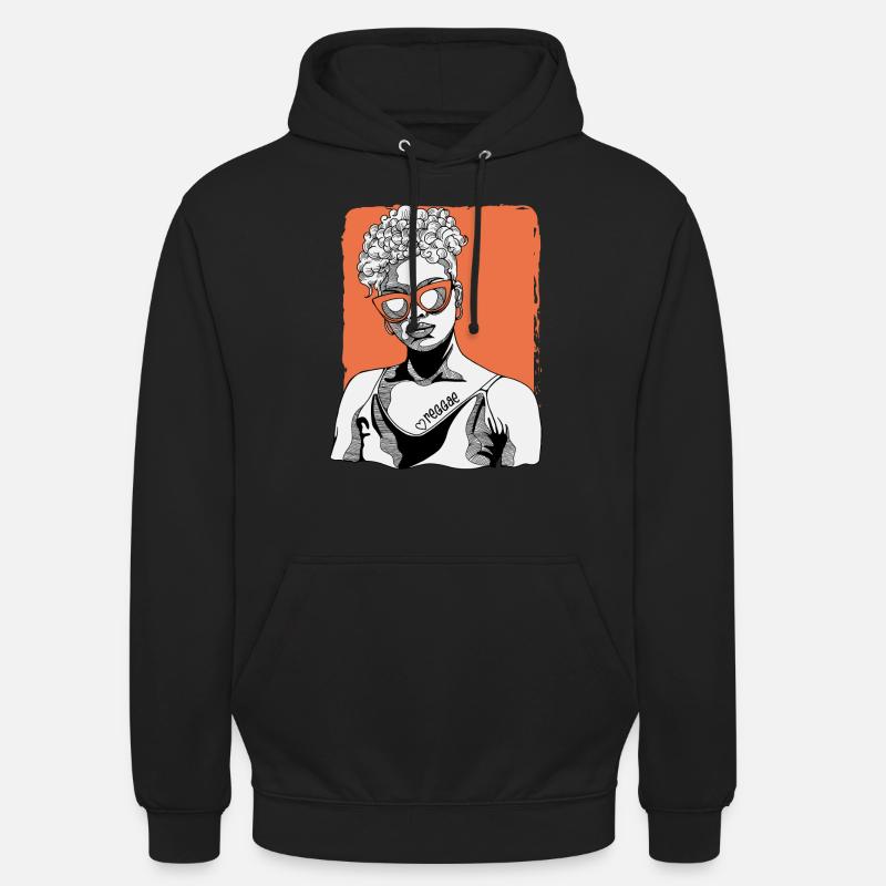 Frau Mit Reggae-tattoo - Unisex Hoodie - undefined