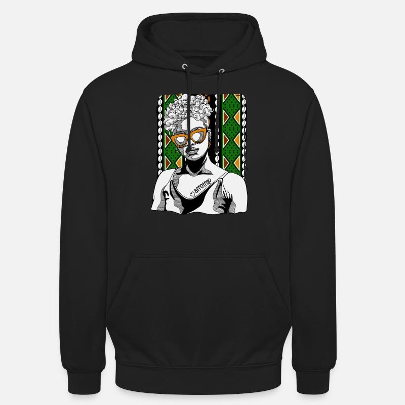 Frau Mit Afrotrap-tattoo - Unisex Hoodie - undefined