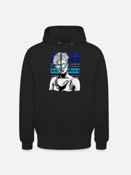 Frau Mit Afrotrap-tattoo - Unisex Hoodie -