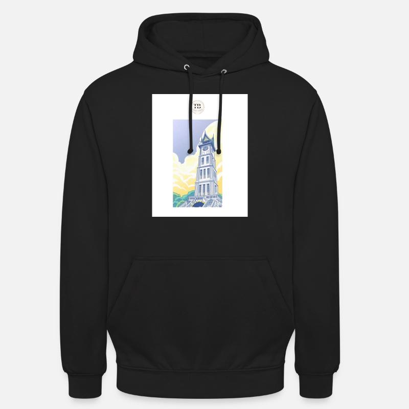Blue Clock L - Unisex Hoodie - Schwarz