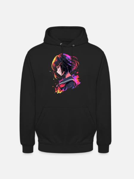 Jina - Sweat-shirt à capuche unisexe - noir