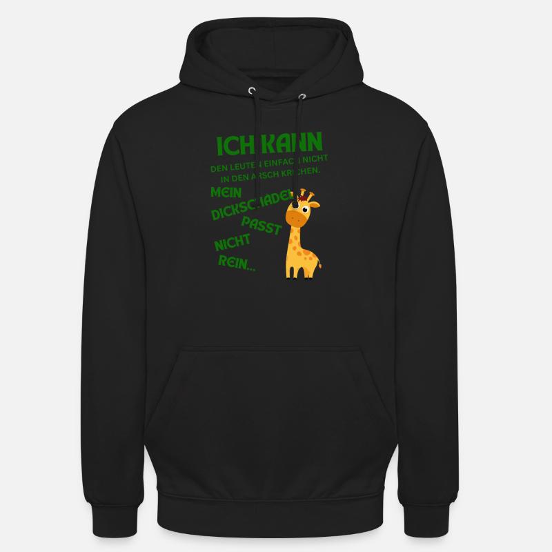 DICKSCHÄDEL mal anders - Unisex Hoodie - Schwarz