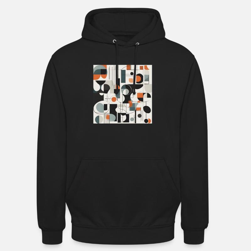 L’élégance abstraite - Sweat-shirt à capuche unisexe - noir